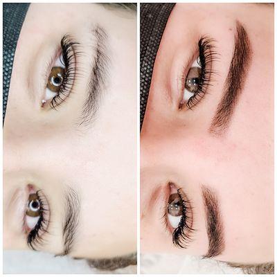 Hennah brows and classic lashes