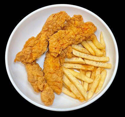 Chicken strips and fries