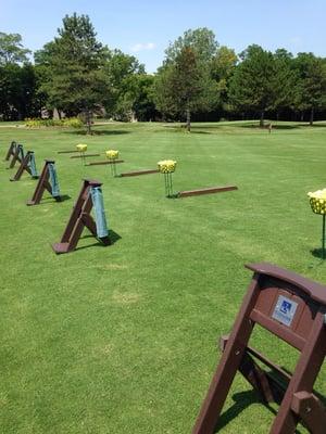 What a great range - pitching area, practice bunkers & green.