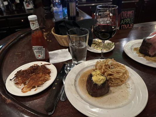 Filet with Homemade Crispy Hash Browns