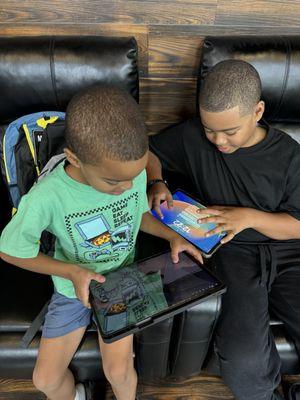 My boys loved their haircuts!