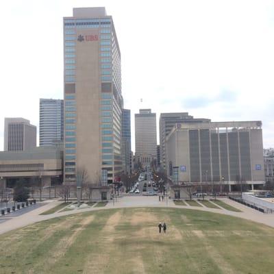 The public square from the observation deck, the site of a silent protest for equality. Yes!