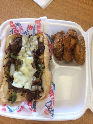 Philly Steak & Lemon Pepper Wings