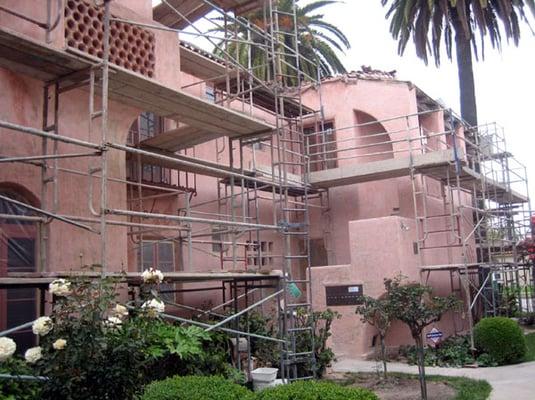 The award winning restoration of Rose Towers in Long Beach