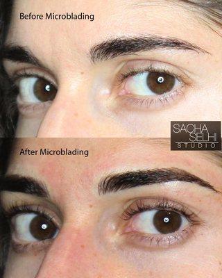 Enhanced the arch turning good brows to great brows with microblading