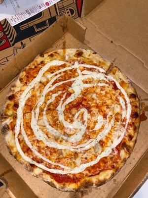 Buffalo chicken pizza