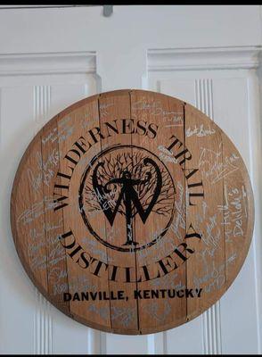 Personal touches; signed barrel top