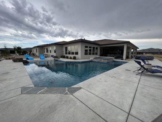 View of pool and spa!