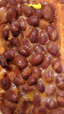 Alleged "chili" on the chili dog is all beans. Where's the beef?