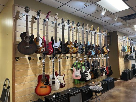 Guitar wall!