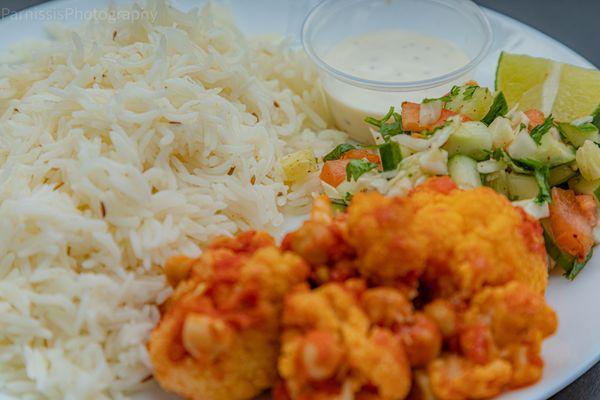 White Rice with Veg