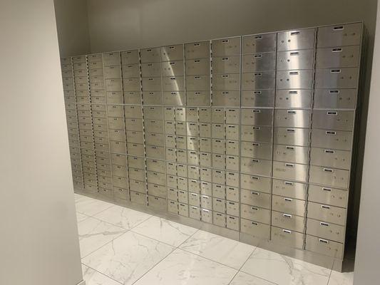 Safety deposit boxes available for rent