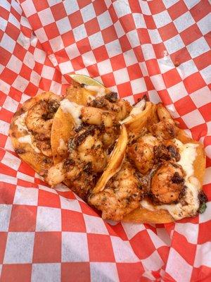 Garlic Butter Cajun Shrimp Tacos