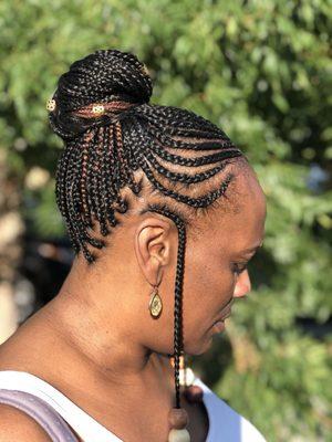 Nubian braid style