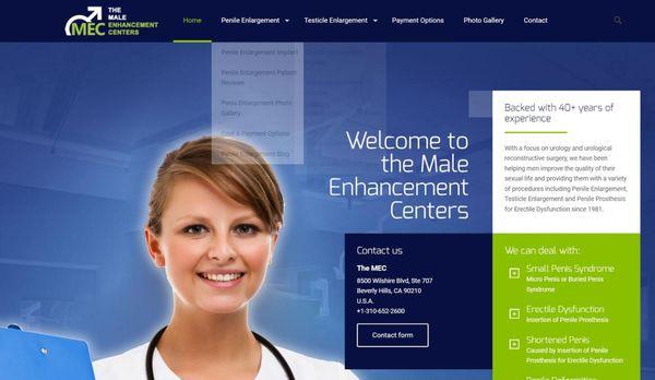 Website designed for Dr. James Elist Beverly Hills