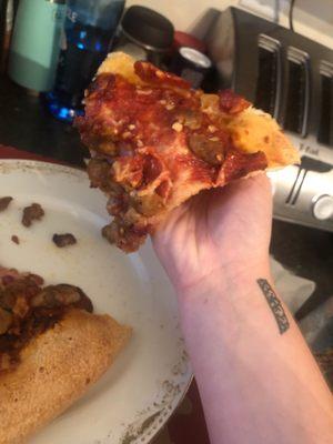 crappy pizza without the onions i paid $1.75 for and never got.