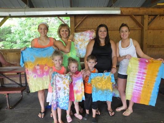 Make Your Own tie-dye shirt - on select weekends throughout the summer.