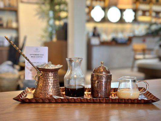 Ottoman Iced Milk Coffee Set at Trung Nguyen Legend in Vietnamtown