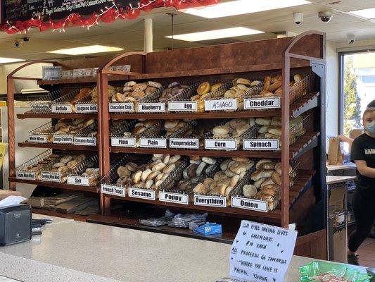 Bagel selection!