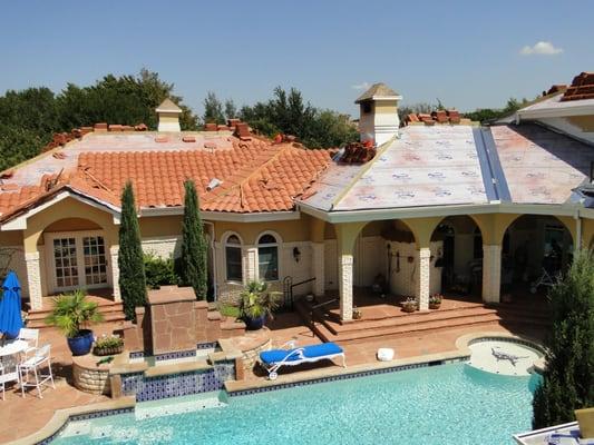 Tile roofing