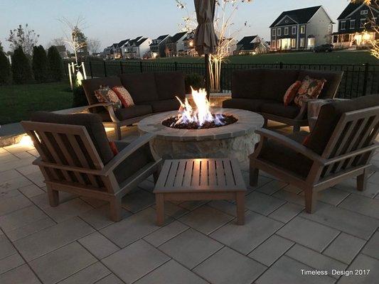 125K BTU Natural Gas Fire Pit in Fulton, Maryland