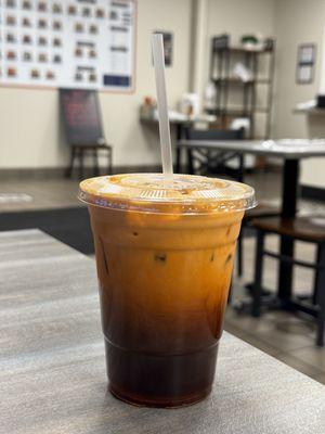 I saw someone order Thai Tea and got drink envy so I had to get it!  Not too sweet and it was perfection in a cup!