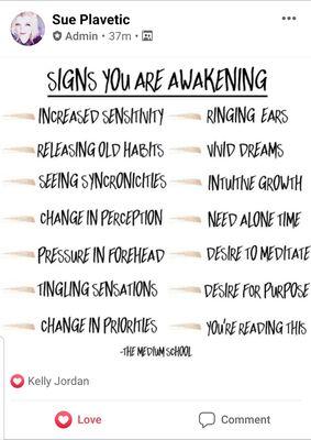 Awakening. My intuition is growing.