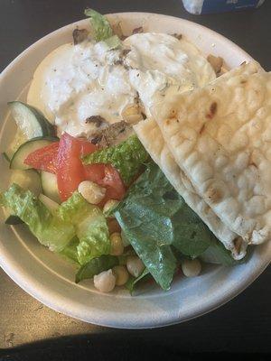 Gyro Chicken bowl. On the small side, but very filling!