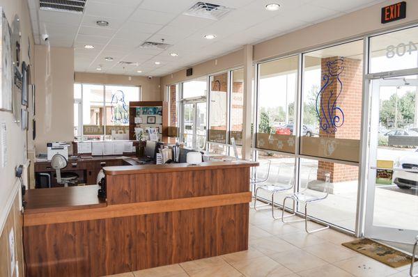 Front desk and lobby area