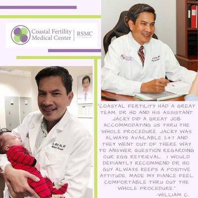 Dr. Ho is a beloved member of our fertility staff at Coastal Fertility Medical Center