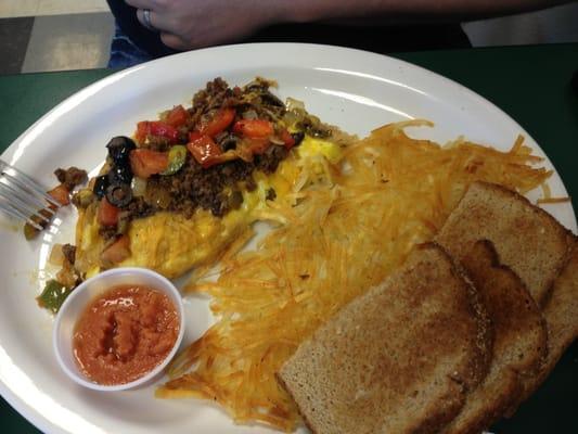 Taco omelette - very tasty.