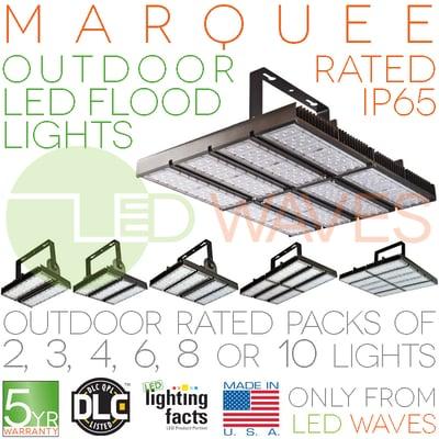 The Marquee is made in the USA with 2 to 10 LED boards. Perfect for security, or any other outdoor project requiring a wide flood of light.