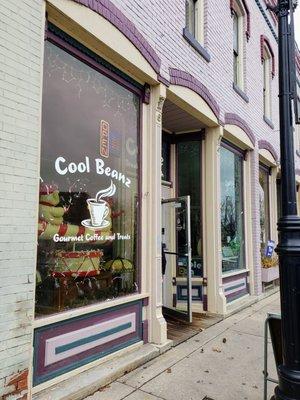 Storefront from Cool Beans Coffee