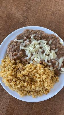 Side of rice and beans