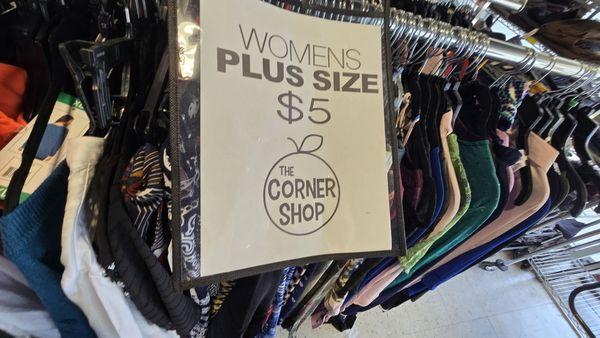 $5 plus size clothing