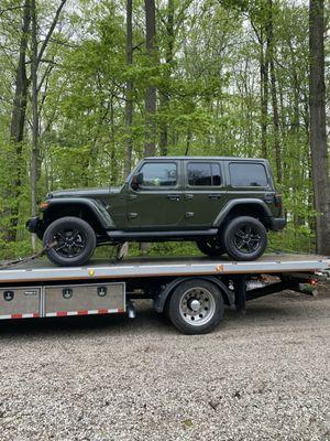 My jeep being hauled away with less than 100 miles because unsafe to drive.....