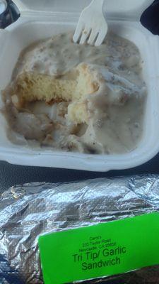 1/2 order of biscuits and gravy. 11/10