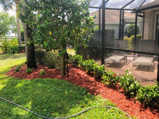 Lawn maintenance in Leight Acres, FL