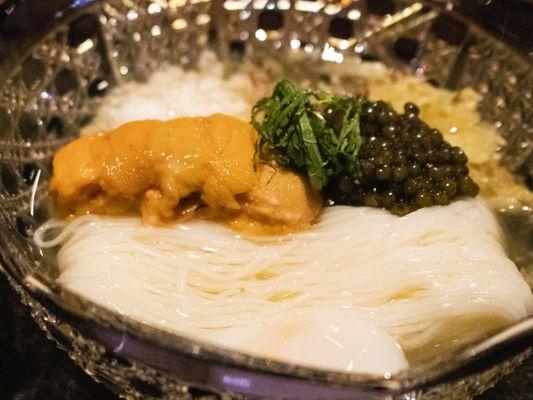 Japanese Uni and Caviar Soumen