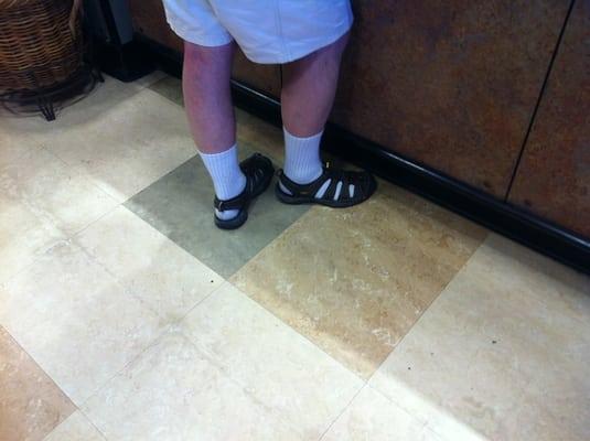 Where socks and sandals rule!