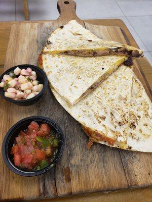 Pulled pork quesadilla