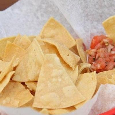 Chips and homemade salsa