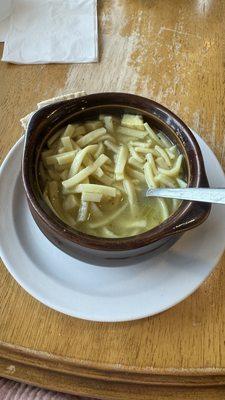 Chicken noodle soup.   So yummy