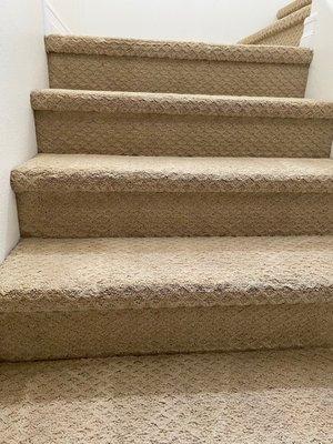 Stair carpet cleaning