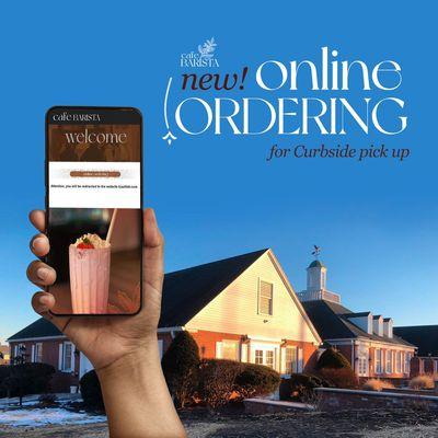 Online ordering with curbside pickup