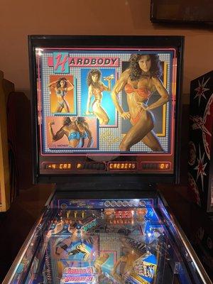 "Hardbody," 1987 by Bally.  On the back glass, we have Rachel (Livia Elizondo) McLish.  Like I've said before, Strong is Sexy!