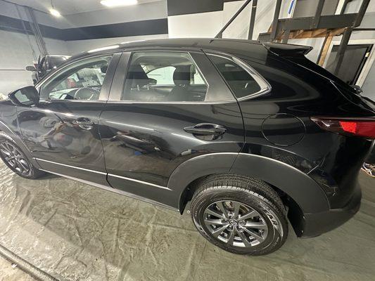 They waxed and even cleaned inside of the wheel wells.