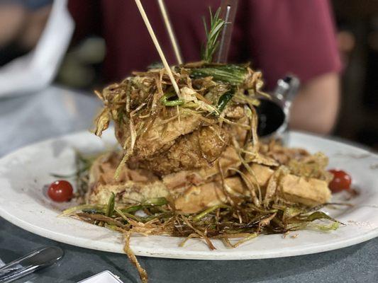 Andys World Famous Sage Fried Chicken and Waffles