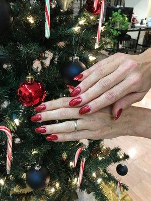 Holiday nails by Jennifer