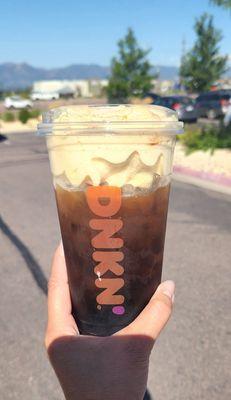 Pumpkin Cream Cold Brew - look at all that cream!! I am in LOVE!!